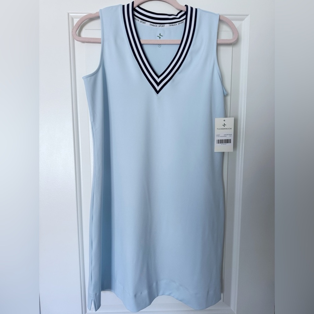 NWT Light Blue Performance Jersey Suzanne Tennis Dress -Small - Picture 2 of 7